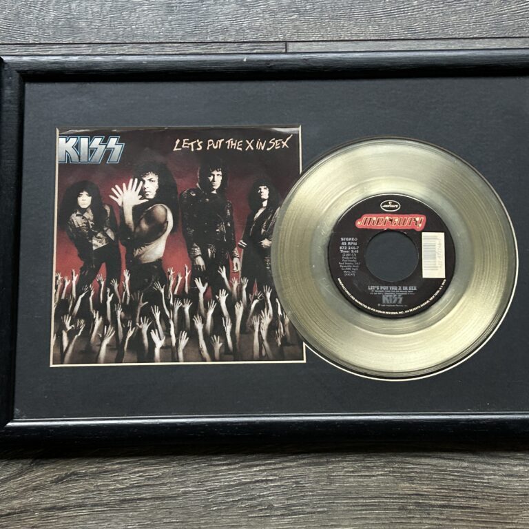 KISS Display Record Award Custom Made Let's Put The X In Sex Vinyl Vintage Kiss