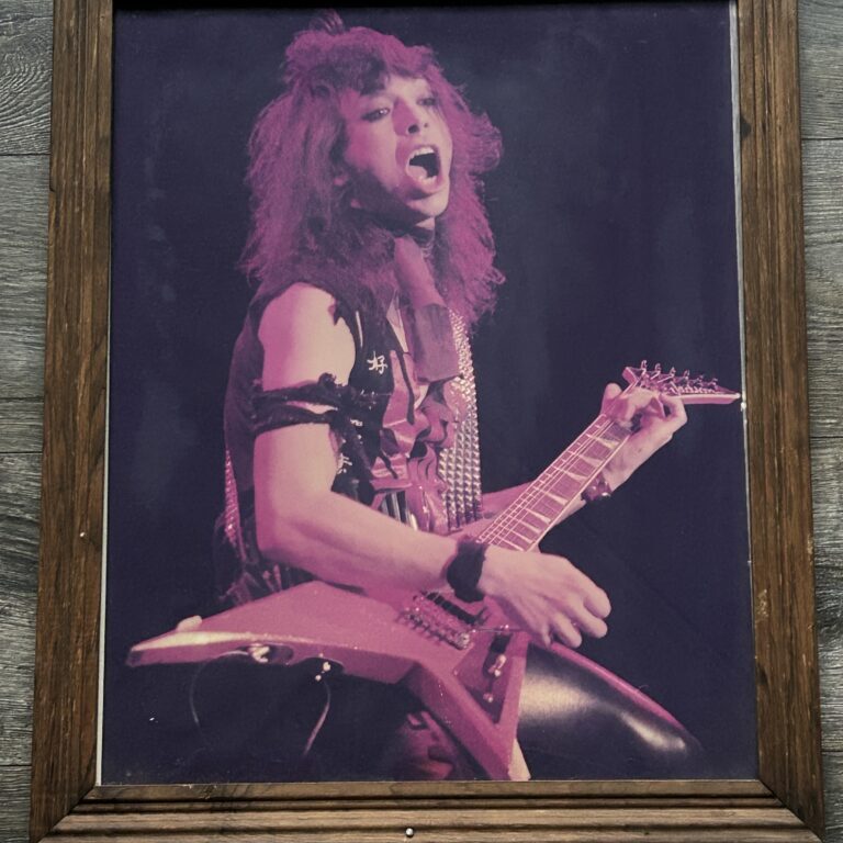 KISS Concert Photo Display VINNIE VINCENT Lick It Up Tour 22" Vintage Kiss