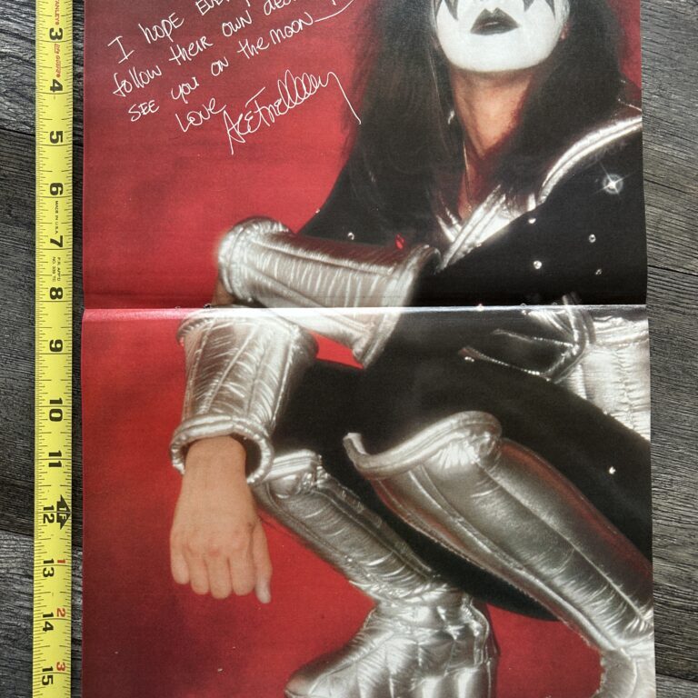 KISS Poster Centerfold ACE FREHLEY See You On The Moon Vintage Kiss Aucoin