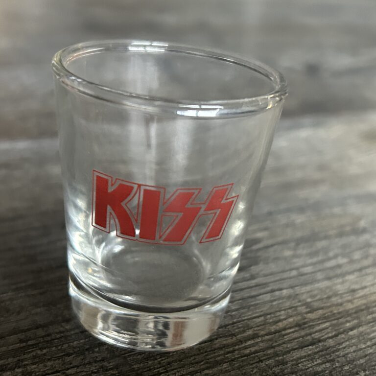 KISS Shot Glass Summit 1994 Logo Centered Vintage Kiss Memorabilia Barware A