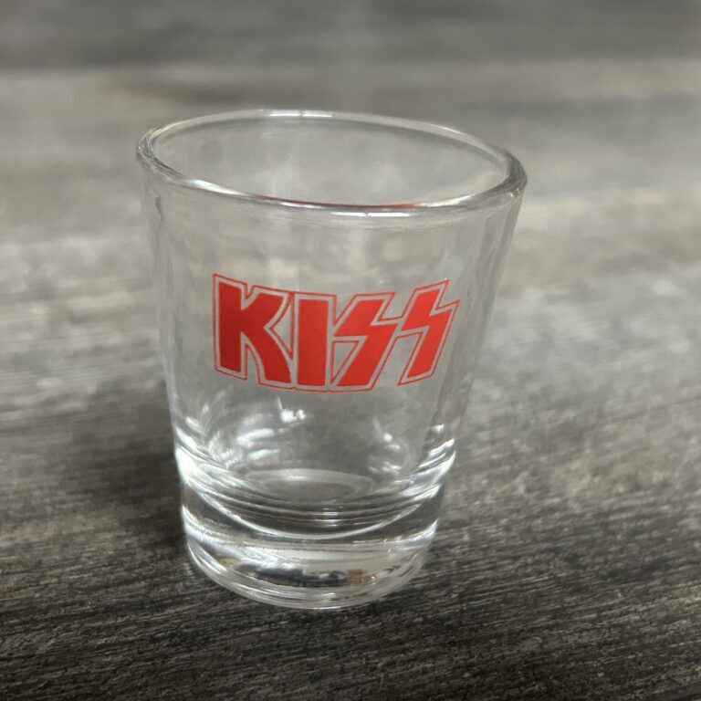 KISS Shot Glass Summit 1994 Logo At Top Vintage Kiss Memorabilia Barware B