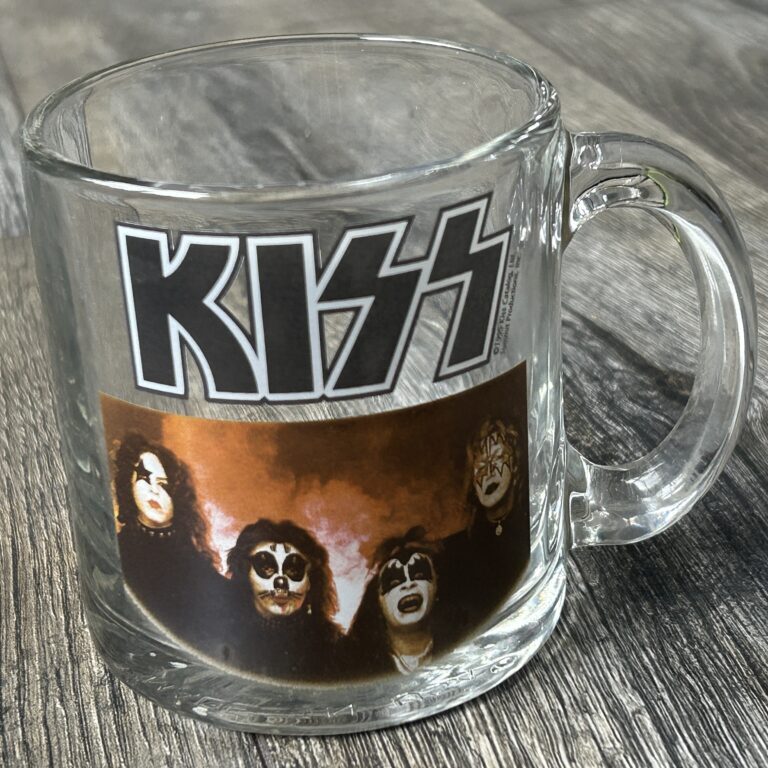 KISS Coffee Mug Summit Debut Album Outtake 3 5/8" 1995 Vintage Kiss Memorabilia