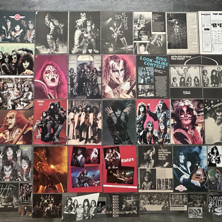 KISS Clippings 42pc Lot Destroyer & Rock And Roll Over Era Vintage Kiss Aucoin