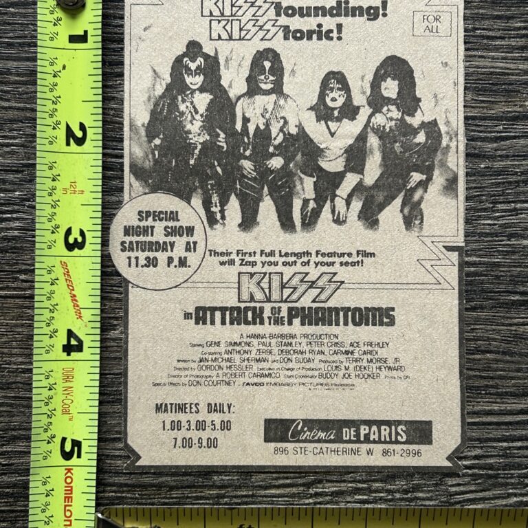 KISS Meets The Phantom Ad Advert Attack Of Phantoms Canada Vintage Kiss Aucoin