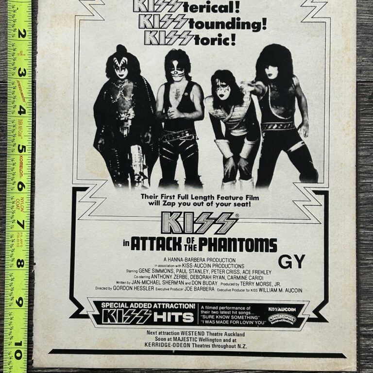 KISS Meets The Phantom Ad Advert Attack Phantoms New Zealand Vintage Kiss Aucoin