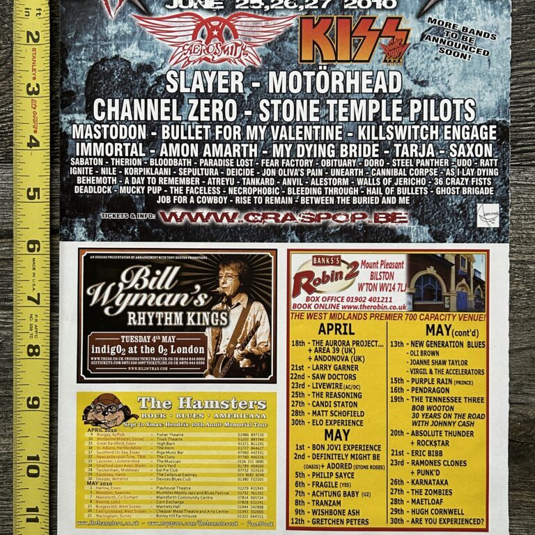 KISS Ad Advert Graspop Metal Festival Belgium Sonic Boom 2010 Vintage Kiss