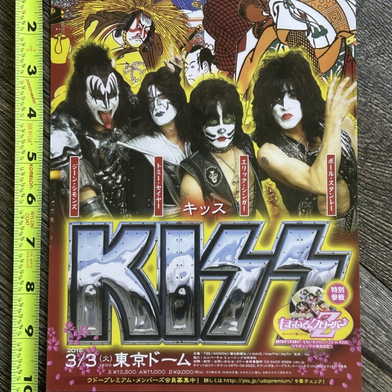 KISS Handbill Flyer Ad Japan Japanese Concert 2015 Tokyo Momoiro Clover Z MCZ