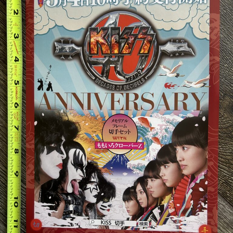 KISS Handbill Flyer Ad Japan Japanese Concert 2015 Tour Momoiro Clover Z MCZ