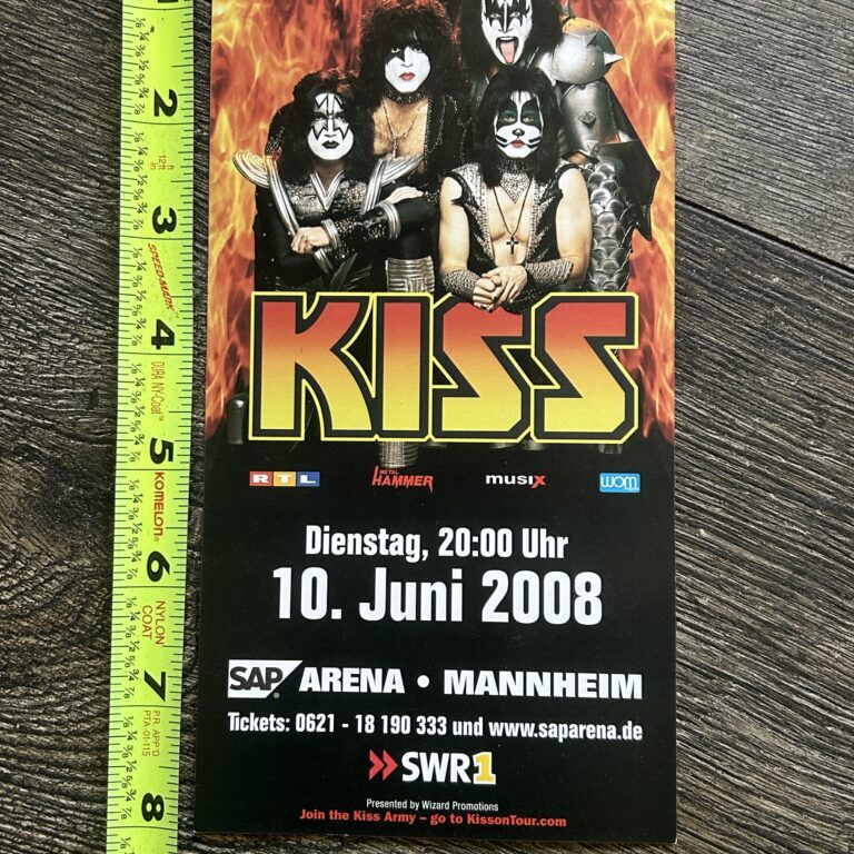 KISS Handbill Concert Ad Alive 35 Tour June 10 2008 Mannheim Arena Germany