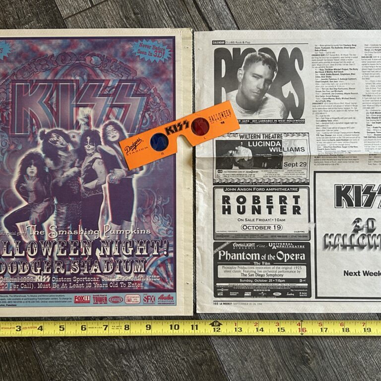 KISS Concert Ad Advert Psycho Circus 3-D Dodger Stadium Lot Vintage Kiss 11x14