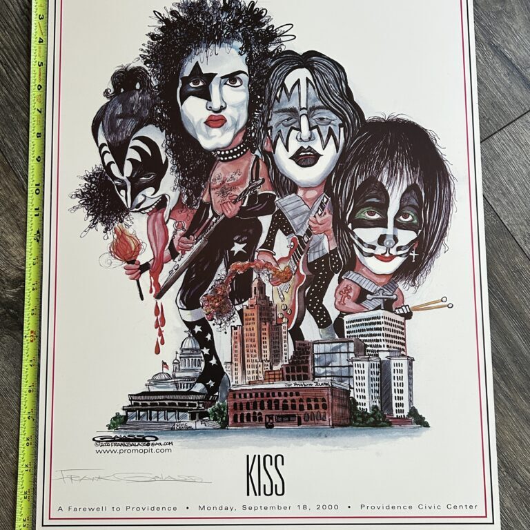 KISS Concert Poster Farewell Tour Providence Sept 18 Frank Galasso Art Signed