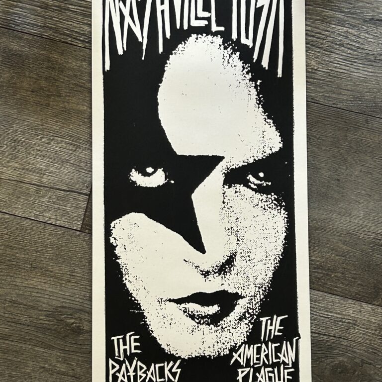 Nashville Pussy Concert Poster KISS Paul Stanley Knoxville 2005 Artist Proof