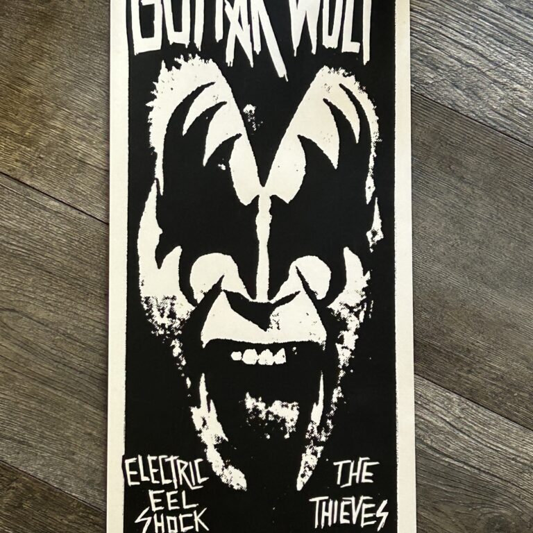 Guitar Wolf Concert Poster KISS Gene Simmons Nashville 2005 Ltd #24/66 Signed