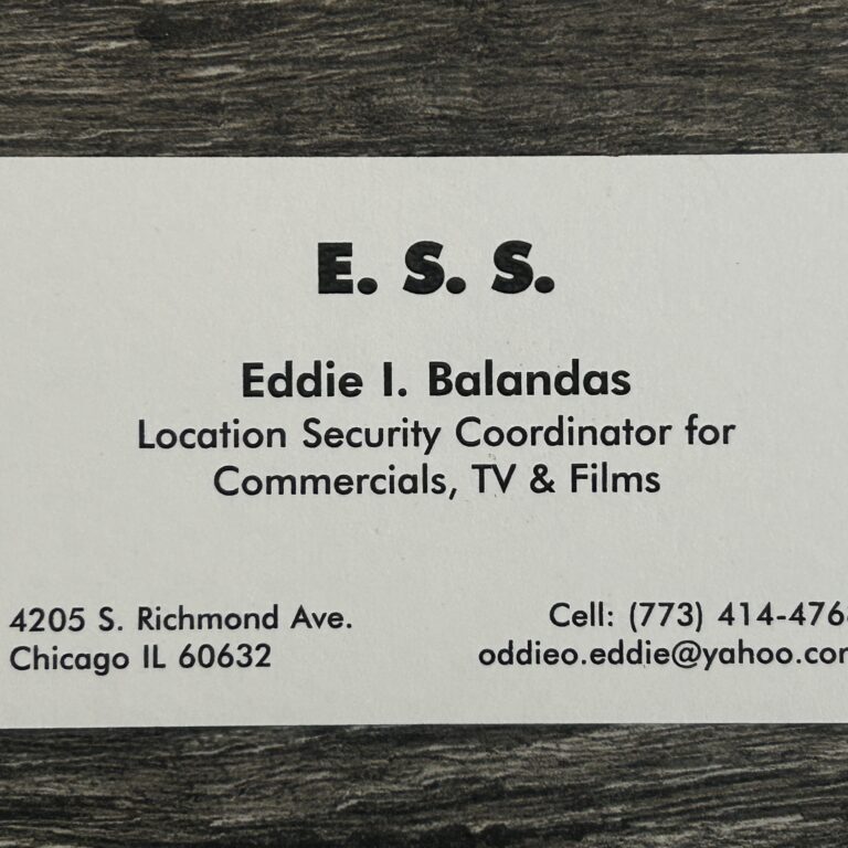 KISS Business Card Eddie Balandas Kiss Security Vintage Kiss Memorabilia Aucoin