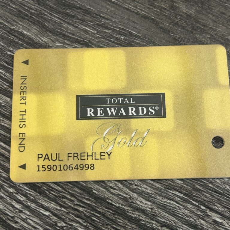 Kiss Card ACE FREHLEY Casino ID Harrah's Las Vegas 2008 Vintage Kiss Memorabilia