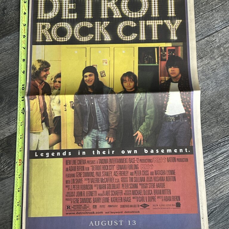 KISS Poster Ad 13x22 Detroit Rock City Movie New York Times 1999 Vintage Kiss