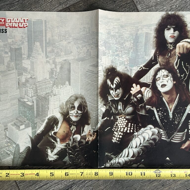 KISS Poster Centerfold Empire State Building TV Week Australia Vintage Aucoin