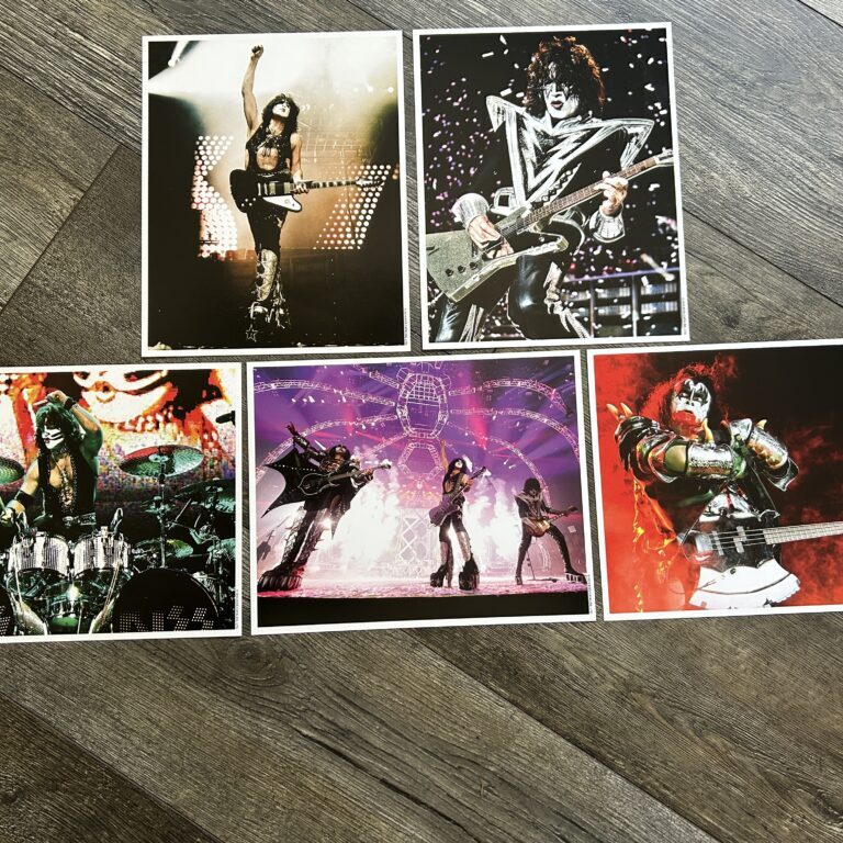 KISS 8x10 Photo Set 2014 Concert Tour OFFICIAL Vintage Kiss Gene Paul Tommy Eric