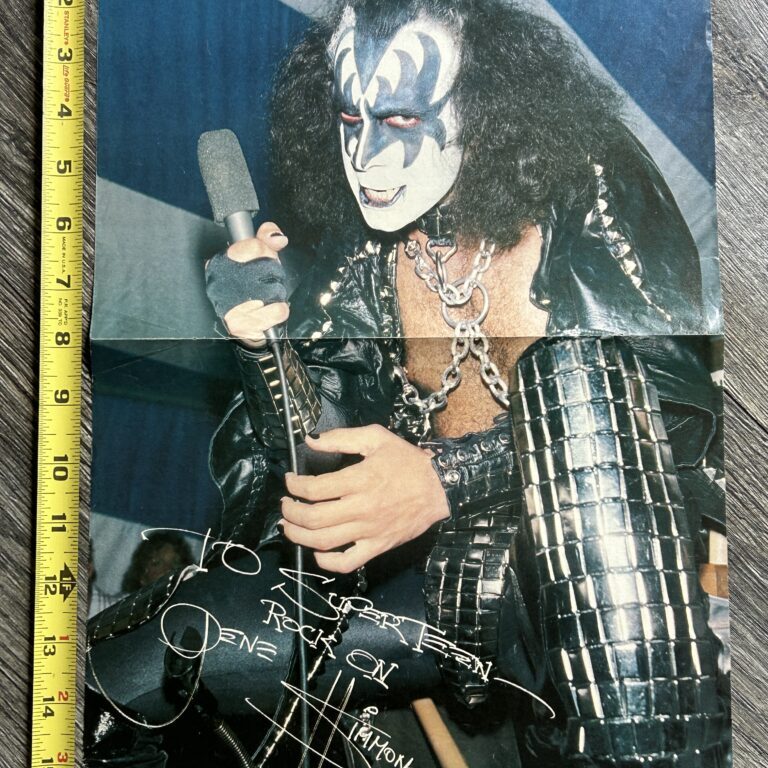 KISS Poster Centerfold GENE Kiss Meets The Phantom Press Conference Aucoin