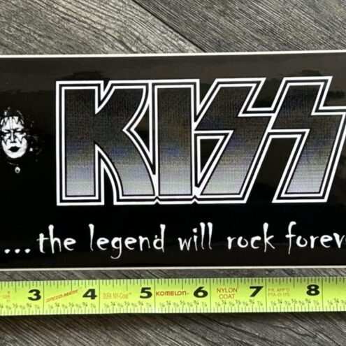 KISS Bumper Sticker Ikons 1973 The Legend Will Rock Forever UNUSED Vintage Kiss