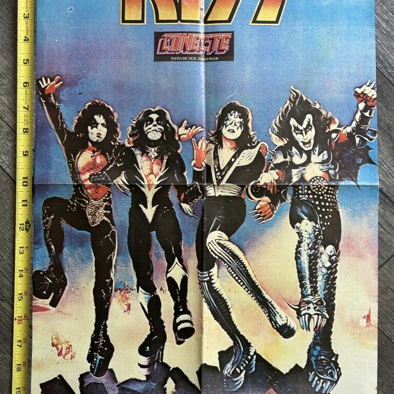 KISS Poster Centerfold Destroyer Conecte Mexico Vintage Kiss Aucoin Ken Kelly