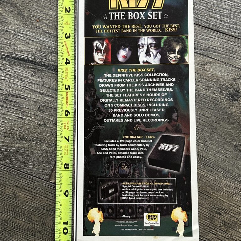 KISS Ad Advert The Box Set Best Buy 2001 CD Release Vintage Kiss Aucoin Era