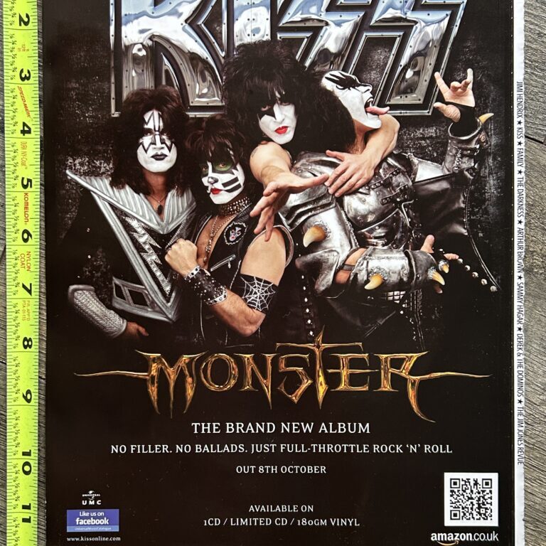 KISS Ad Advert Monster Album Vinyl Record CD Release UK 2012 Vintage Kiss