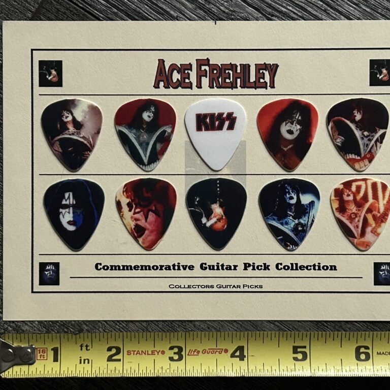 KISS Guitar Pick 10pc Set ACE FREHLEY Commemorative Collection Vintage Kiss