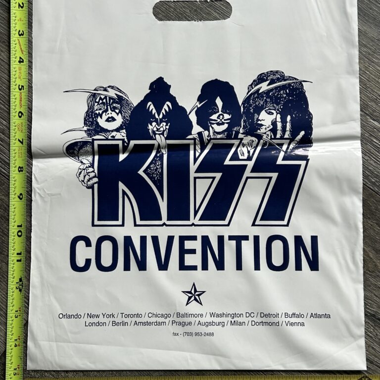KISS Shopping Bag UNMASKED Kiss Expo Convention 1992 Vintage Kiss Memorabilia