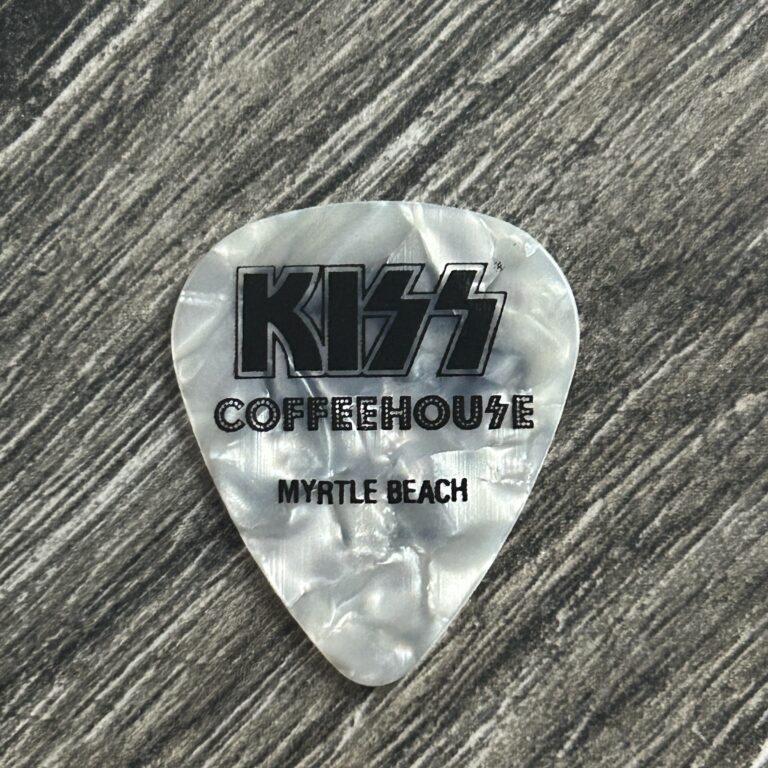 KISS Guitar Pick Coffeehouse Grand Opening I Was There Pearloid Vintage Kiss