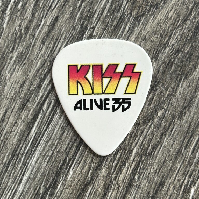 KISS Guitar Pick Alive 35 Concert Tour Tommy Thayer Signature Vintage Kiss 2008