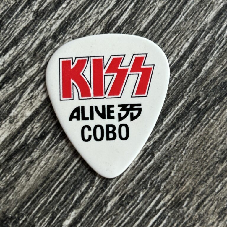KISS Guitar Pick Alive 35 Tour Cobo Detroit Tommy Thayer Vintage Kiss Concert