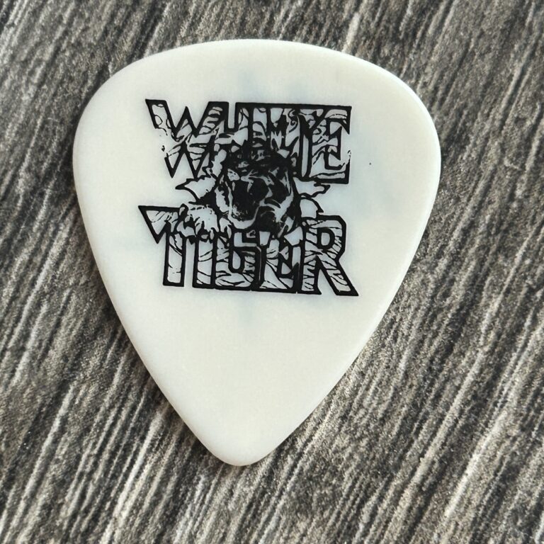 Kiss Guitar Pick MARK ST. JOHN Signed Autograph White Tiger 2001 Vintage Kiss