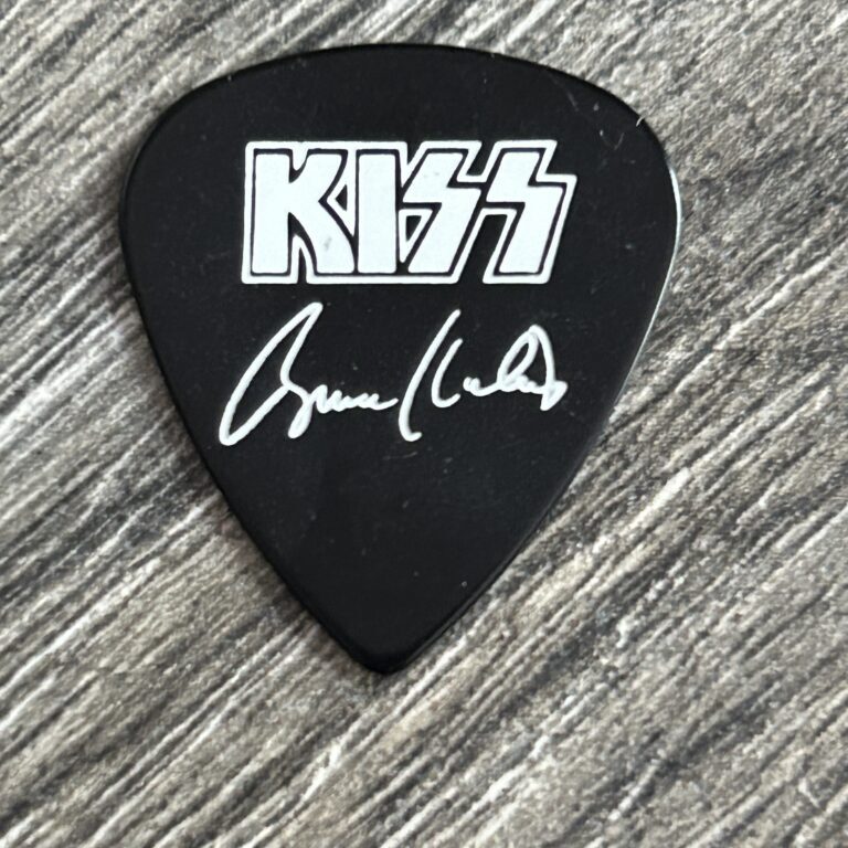 KISS Guitar Pick BRUCE KULICK ESP Guitar Promo Black Vintage Kiss Memorabilia