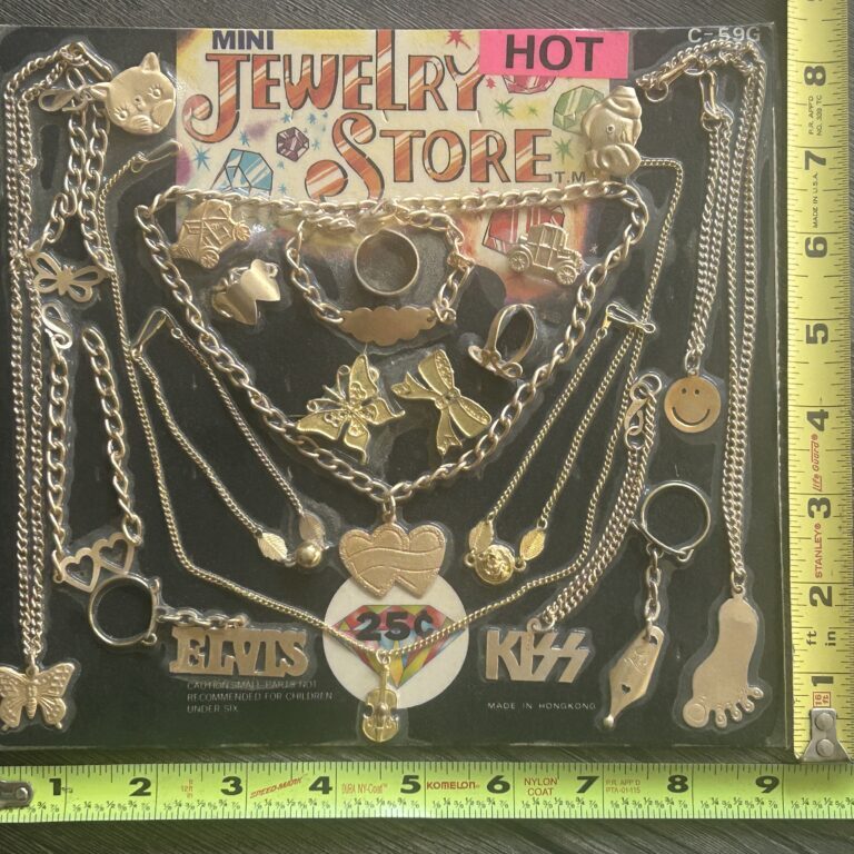 KISS Bracelet Vending Machine Display Card Vintage Kiss Memorabilia Aucoin