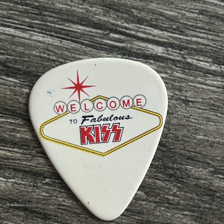 KISS Guitar Pick PAUL STANLEY Las Vegas Residency Concert 2014 Vintage Kiss