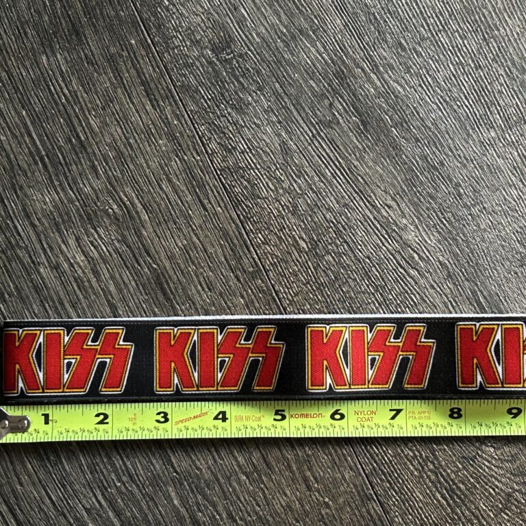 KISS Headband Red Logo Stretchy Elastic UNWORN Vintage Kiss Memorabilia Aucoin