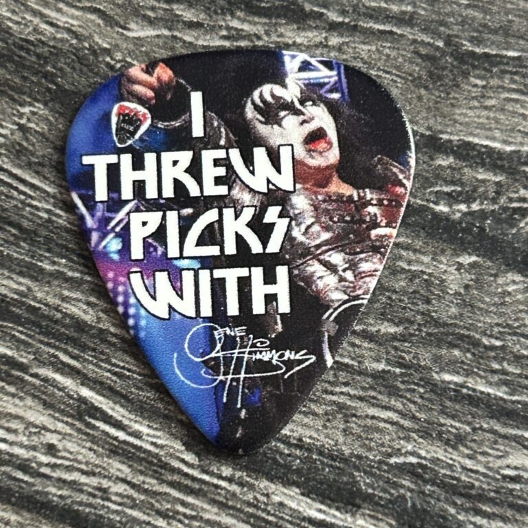 KISS Guitar Pick Kiss Kruise IV GENE SIMMONS I Threw Picks With Gene Simmons