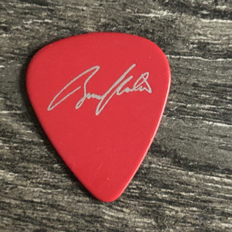 Kiss Guitar Pick BRUCE KULICK KKB 1974 Promo Red Silver Vintage Kiss