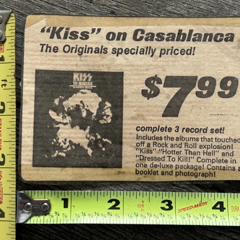 KISS Ad Advert The Originals Vinyl Record Album Set $7.99 Vintage Kiss Aucoin