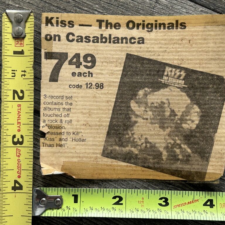 KISS Ad Advert The Originals Vinyl Record Album Set $7.49 Vintage Kiss Aucoin