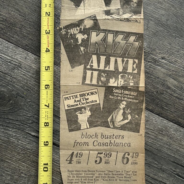 KISS Ad Advert Alive Alive 2 Vinyl Casablanca Blockbusters Vintage Kiss Aucoin