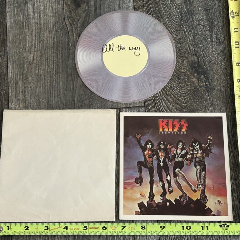 KISS Destroyer Record Greeting Card All The Way Vintage Kiss Memorabilia Aucoin