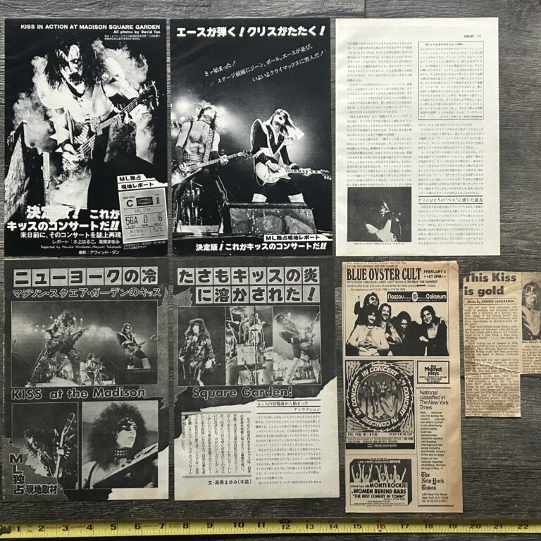 KISS Concert Ad Lot Rock And Roll Over Tour MSG NYC Concert Vintage Kiss Aucoin
