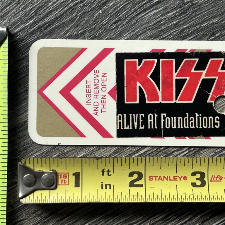 KISS Alive Concert Foundations Forum California 1993 Hotel Room Key Vintage Kiss