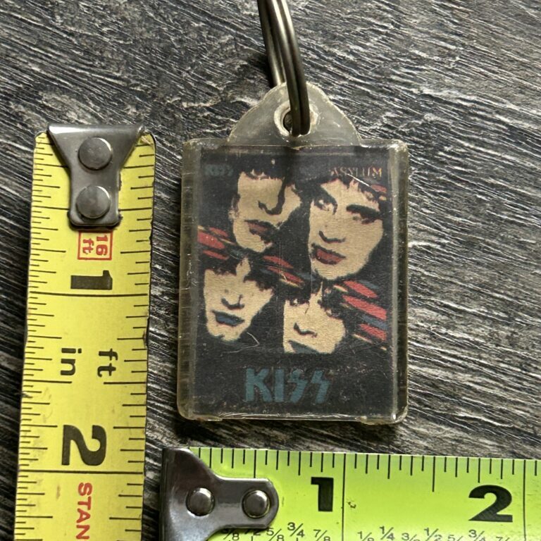 KISS Keychain Asylum Album Fan Made 1985 Vintage Kiss Memorabilia Carr Kulick