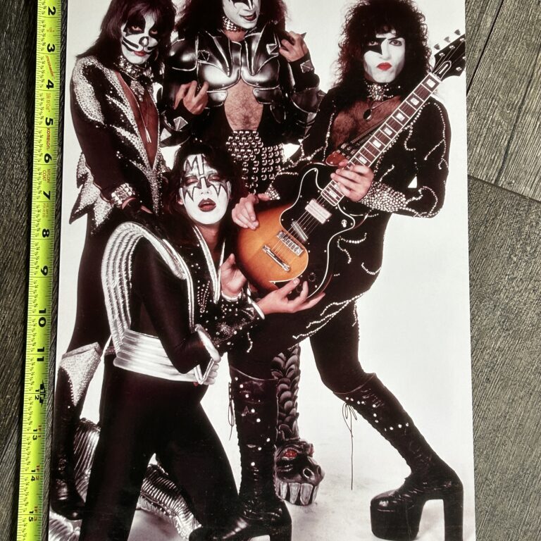 KISS Photo 11x16 Official Kiss Catalog 2008 Band Guitar Pose Vintage Kiss Aucoin
