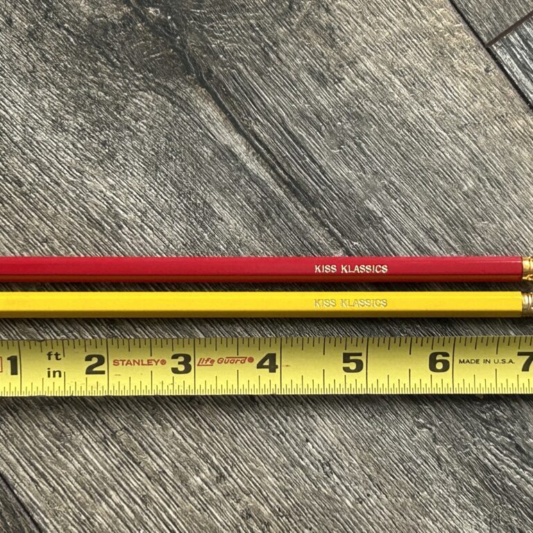KISS Pencil Set Kiss Klassics Fanzine Red Yellow UNUSED Vintage Kiss Memorabilia