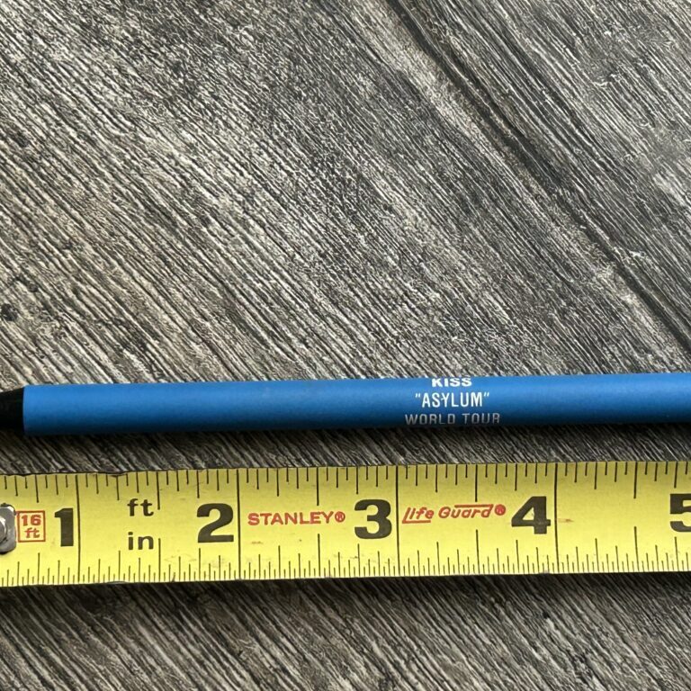 KISS Promo Pencil Asylum Concert Tour Blue Vintage Kiss Memorabilia Carr Kulick