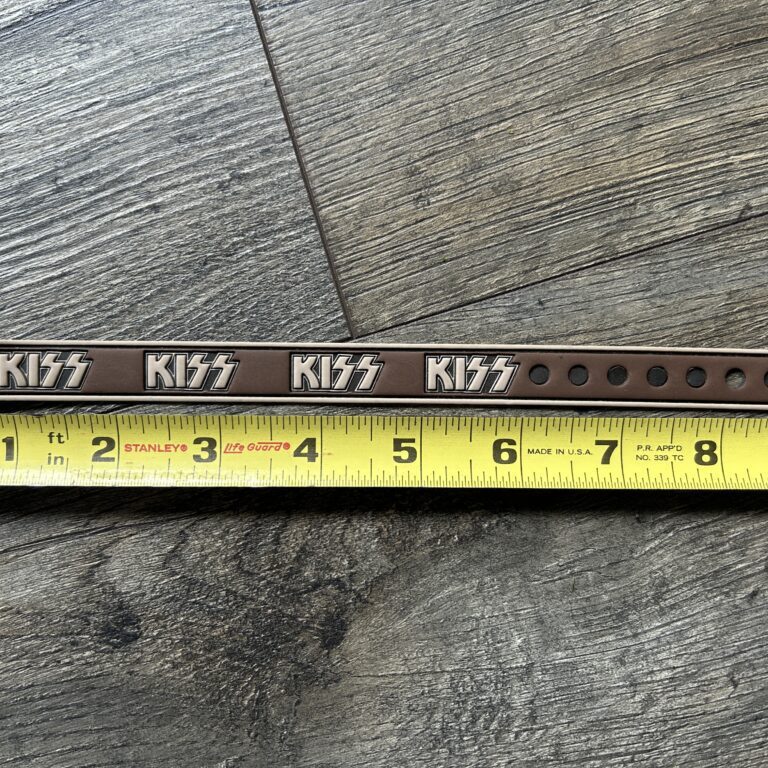 KISS Wristband Rubber Embossed Logo Vintage Kiss Memorabilia 1980's